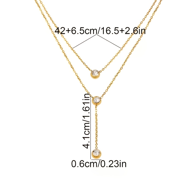 Women's Gold-Plated Double-Layer Necklace — Elegant Everyday Wear